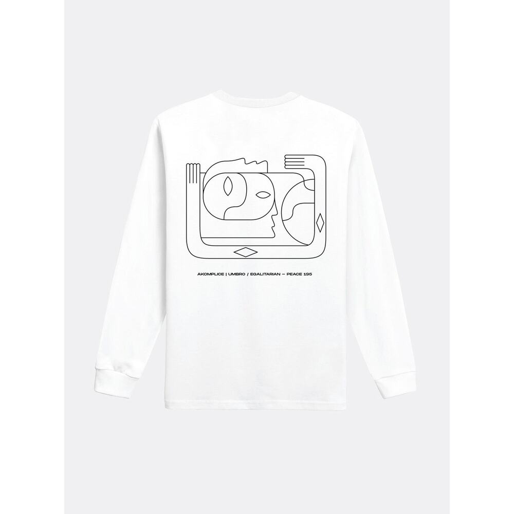 New - White - AK + Umbro - UNO LS Tee